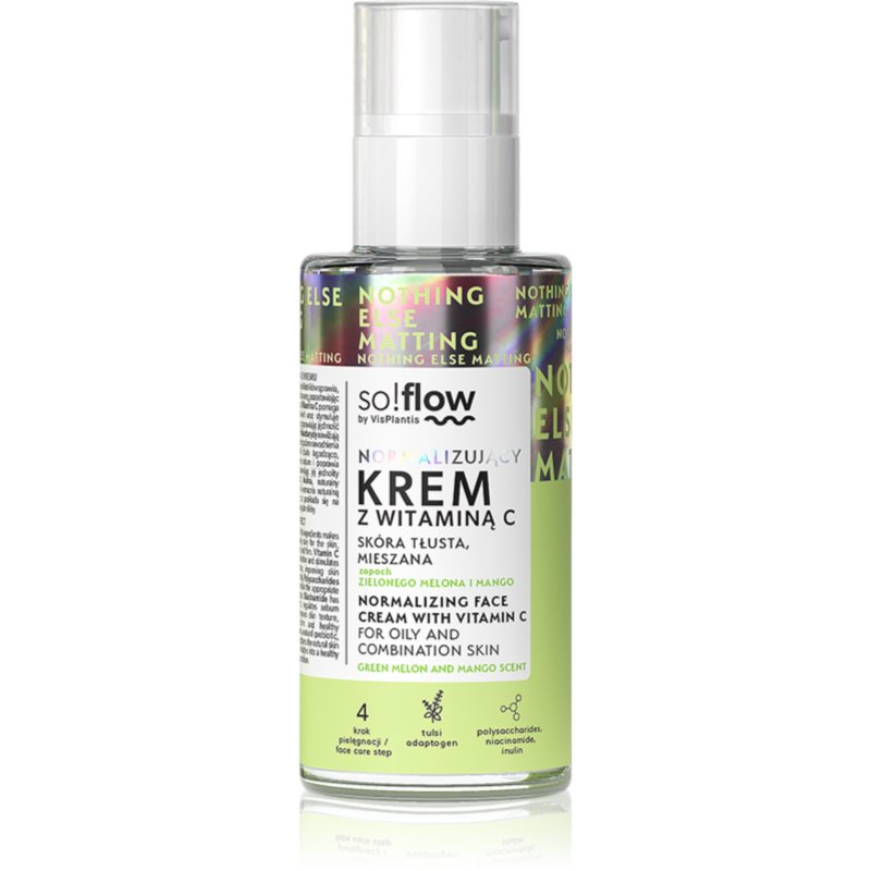 so!flow Normalizing Face Cream With Vitamin C crema de standardizare pentru ten gras cu vitamina C 50 ml so!flow Normalizing Face Cream With Vitamin C crema de standardizare pentru ten gras cu vitamina C 50 ml