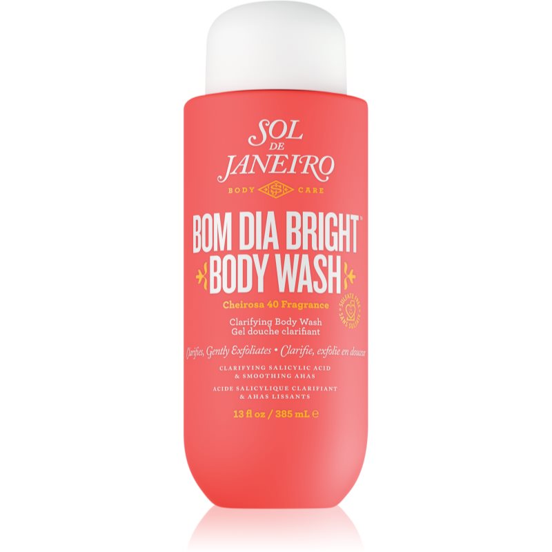 Sol de Janeiro Bom Dia™ Bright Body Wash gel de dus exfoliant cu efect de netezire 385 ml