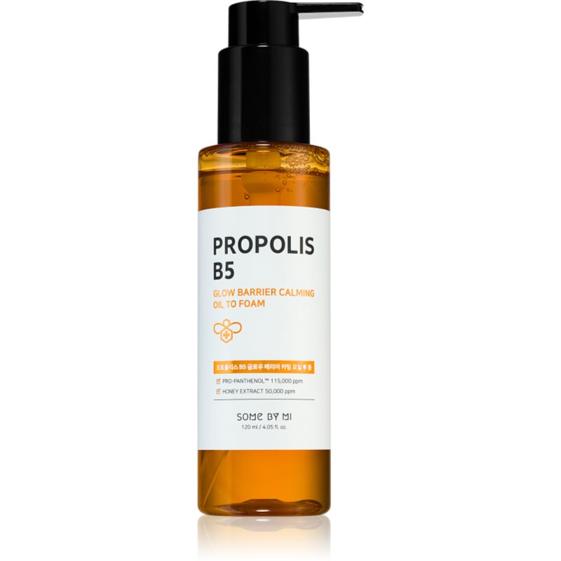 Some By Mi Propolis B5 Glow Barrier ulei calmant pentru curatare pentru piele sensibilă 120 ml