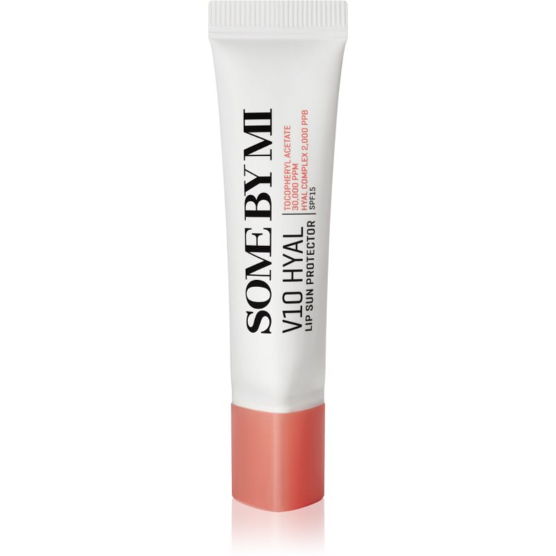 Some By Mi V10 Hyal Lip Protector balsam de buze protector SPF 15 culoare Rosy 7 ml