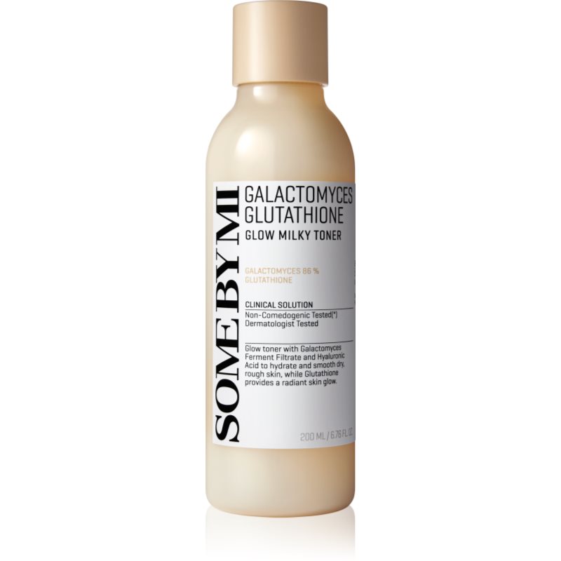 Some By Mi Galactomyces Glutathione Glow Milky Toner lotiune calmanta si hidratanta pentru o piele mai luminoasa 200 ml