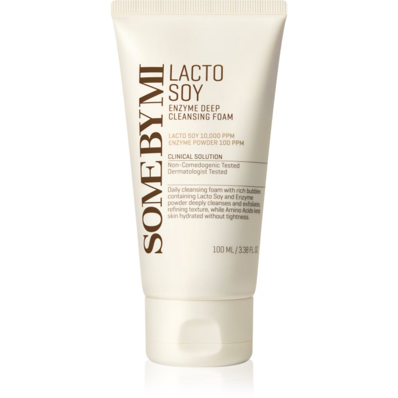 Some By Mi Lacto Soy Enzyme Deep Cleansing Foam Spuma curatare intensa. cu efect calmant 100 ml Some By Mi Lacto Soy Enzyme Deep Cleansing Foam Spuma curatare intensa. cu efect calmant 100 ml