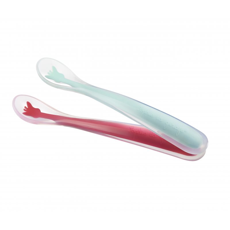 Sophie La Girafe Vulli Silicone Spoons linguriță pentru copii