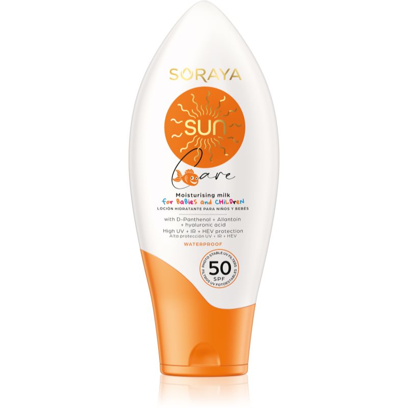 Soraya Sun lapte protector pentru nou-nascuti si copii SPF 50 125 ml