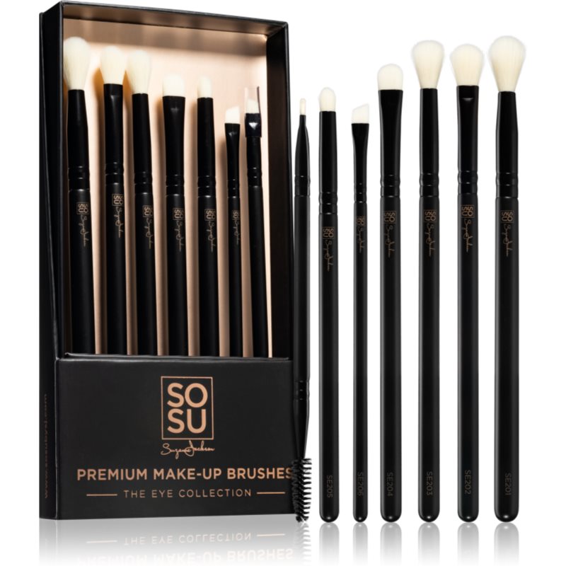 SOSU Cosmetics Premium Brushes The Eye Collection set perii machiaj 7 buc