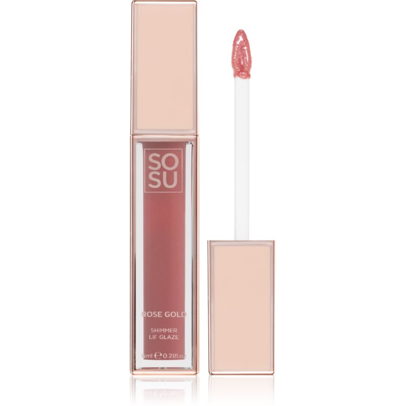 SOSU Cosmetics Satin Lip Glaze lip gloss hidratant culoare Sorbet 6 ml