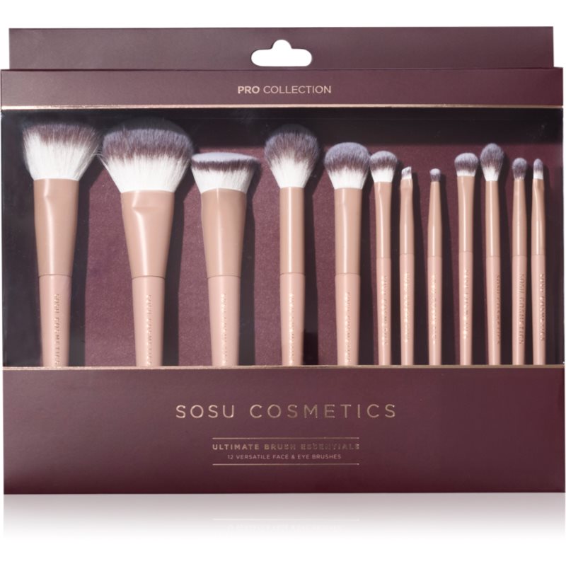 SOSU Cosmetics Ultimate Brush Essentials set perii machiaj