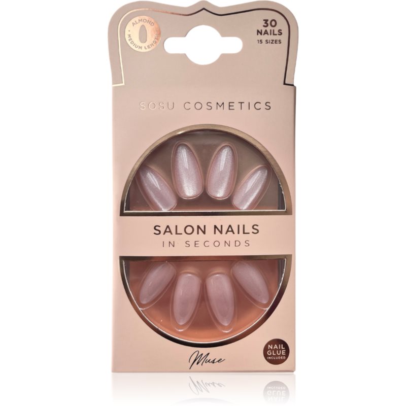SOSU Cosmetics Salon Nails unghii artificiale culoare Muse 30 buc