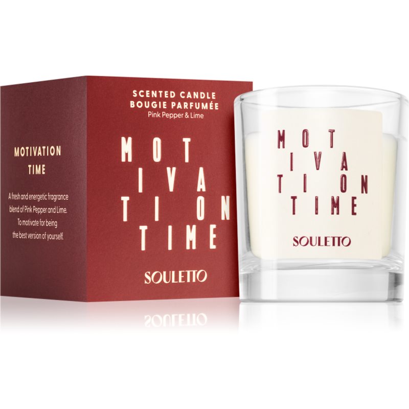 Souletto Motivation Time Pink Pepper & Lime lumânare parfumată compatibil cu caruselul
