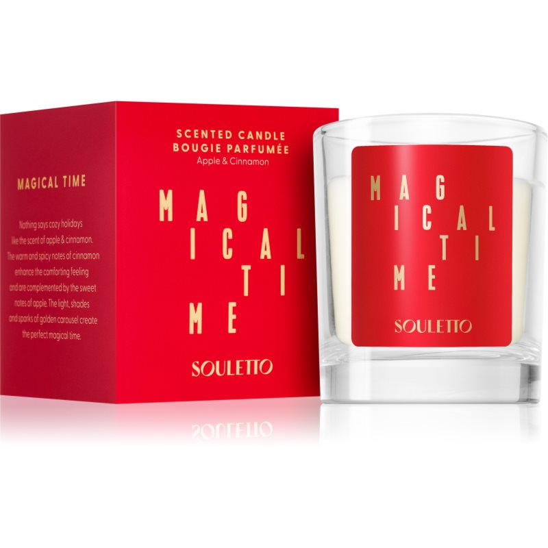 Souletto Magical Time Apple & Cinnamon lumânare parfumată