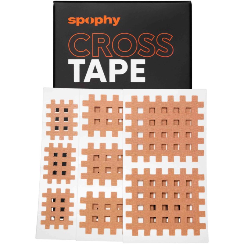 Spophy Cross Tape bandă kinesiologică tip grilaj Mix 130 buc