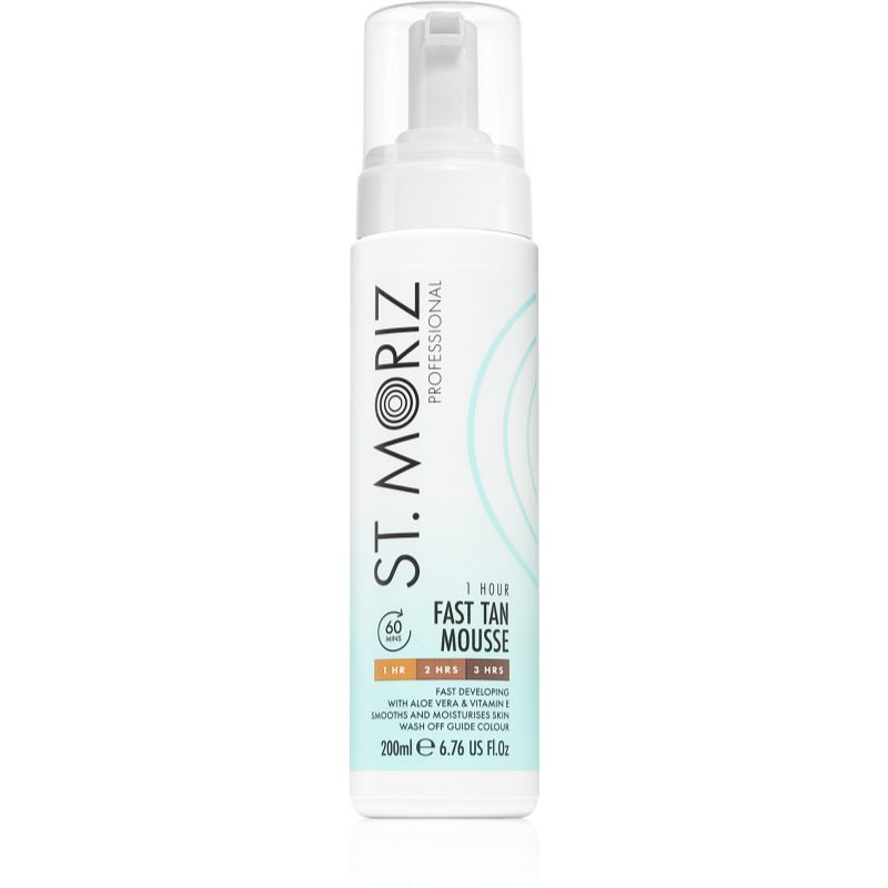 St. Moriz Fast Tan spumă autobronzantă pentru un bronz rapid 200 ml