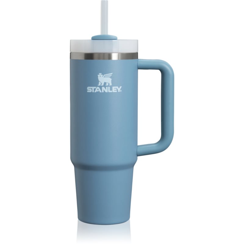 Stanley Quencher H2.O FlowState™ Tumbler pahar din oțel inoxidabil cu pai medium Indigo 890 ml