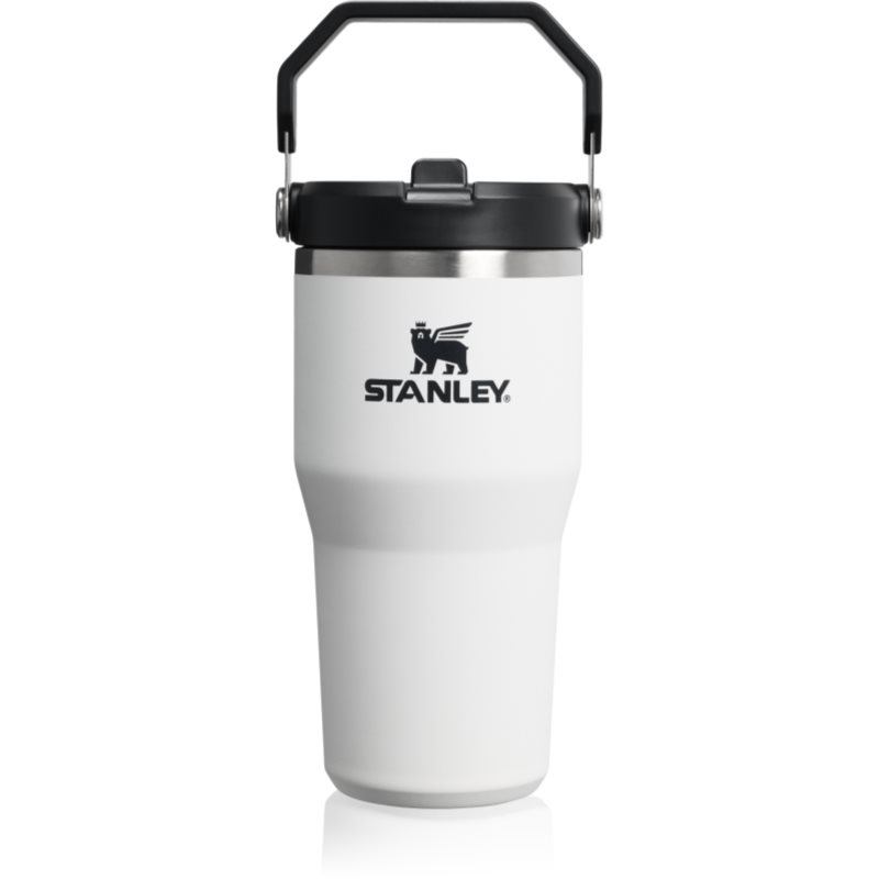 Stanley IceFlow™ Flip Straw 2.0 Tumbler sticlă termos din oțel inoxidabil Chalk 590 ml