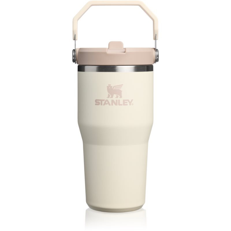 Stanley IceFlow™ Flip Straw 2.0 Tumbler sticlă termos din oțel inoxidabil Cream 590 ml