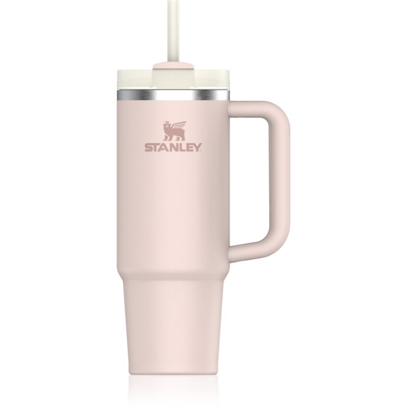 Stanley Quencher H2.O FlowState™ Tumbler pahar din oțel inoxidabil cu pai Rose Quartz 2.0 890 ml