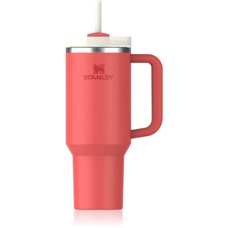 Stanley Quencher H2.O FlowState™ Tumbler pahar din oțel inoxidabil cu pai Hot Coral 1180 ml