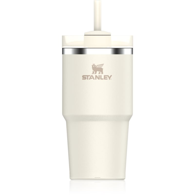 Stanley Quencher H2.O FlowState™ Tumbler pahar din oțel inoxidabil cu pai Cream 2.0 590 ml