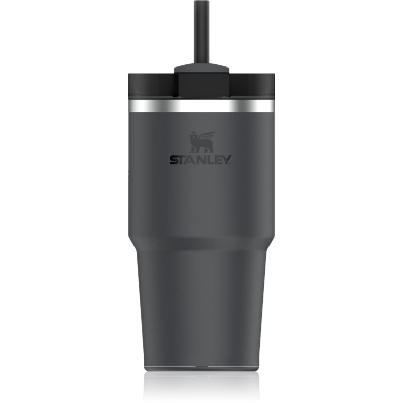 Stanley Quencher H2.O FlowState™ Tumbler pahar din oțel inoxidabil cu pai Black 2.0 590 ml