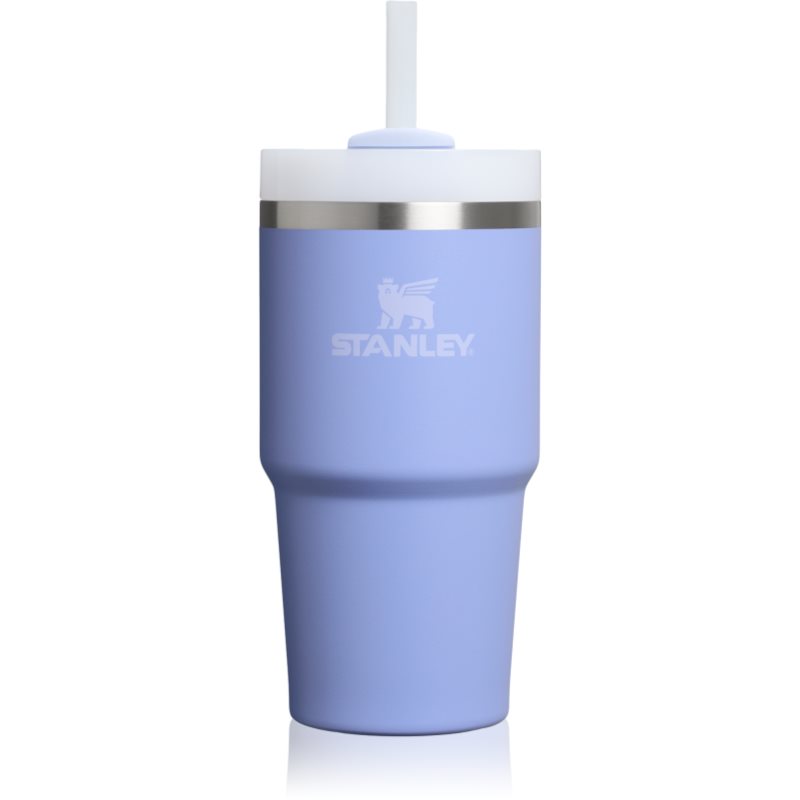 Stanley Quencher H2.O FlowState™ Tumbler pahar din oțel inoxidabil cu pai mic Hydrangea 600 ml