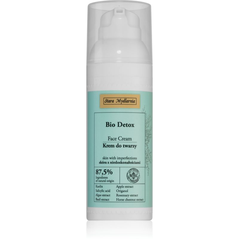 Stara Mydlarnia BIO Detox cream activa de zi pentru ten gras si problematic 50 ml