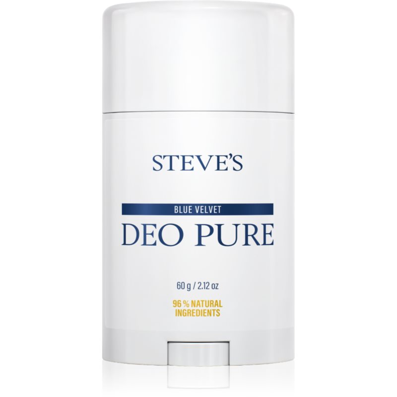 Steve's DEO PURE Blue Velvet deodorant fără conținut săruri de aluminiu 60 g