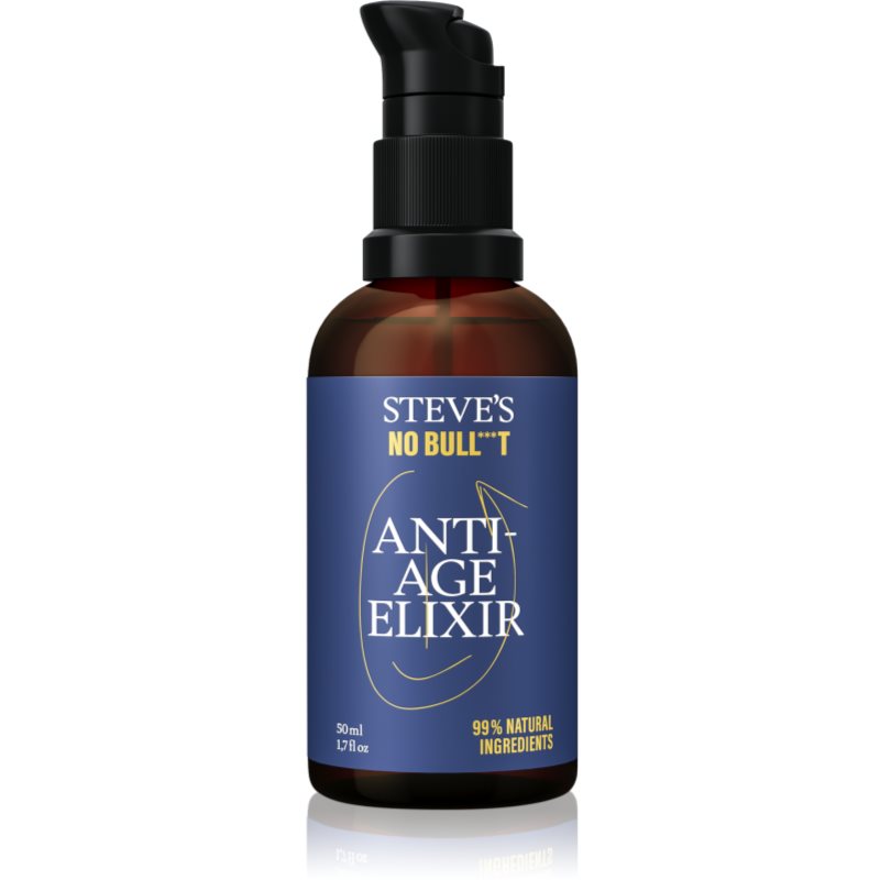 Steve\'s No Bull***t Anti-Age Elixir ser hidratant antirid pentru bărbați 50 ml