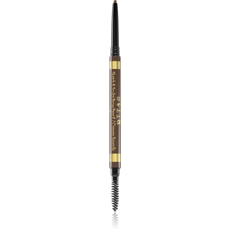 Stila Cosmetics Sketch & Sculpt creion pentru sprancene cu pensula Dark 0,04 g