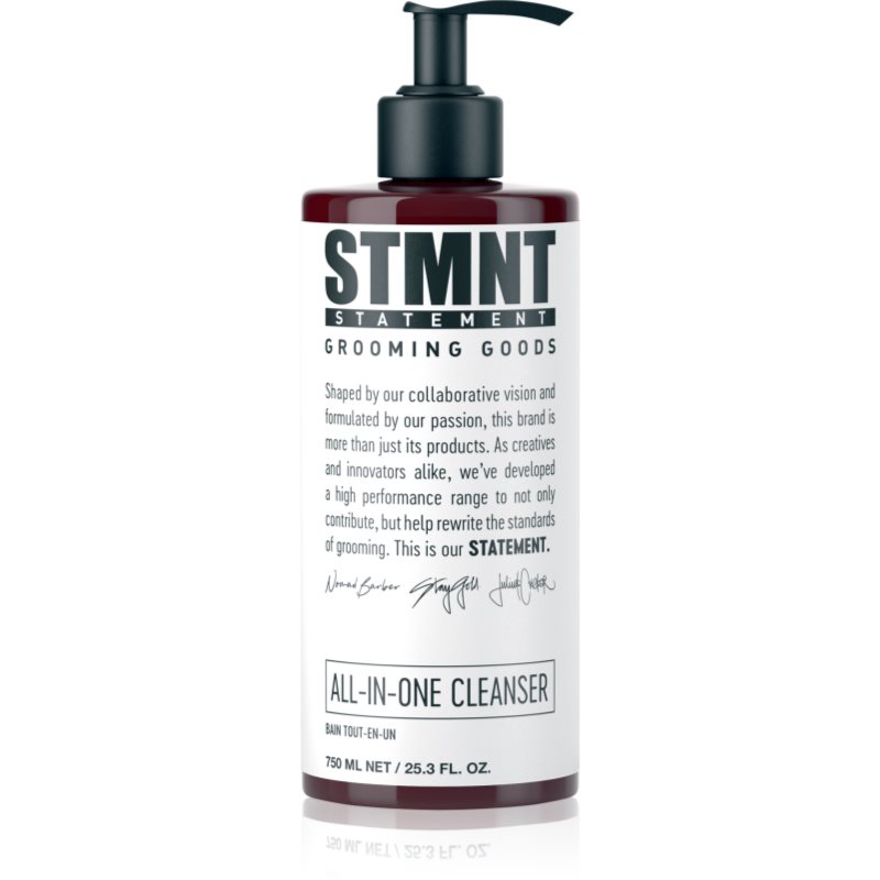 STMNT Care All-In-One Cleanser șampon pentru păr, barbă și corp 750 ml