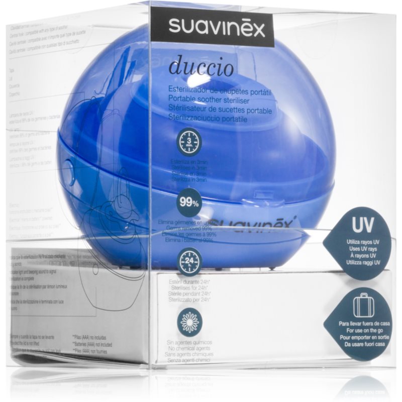 Suavinex Portable Soother Steriliser sterilizator UV Blue 1 buc
