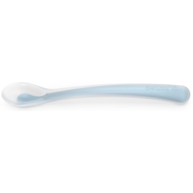 Suavinex Colour Essence Silicone Spoon linguriță 4 m+ Immensity Blue 1 buc