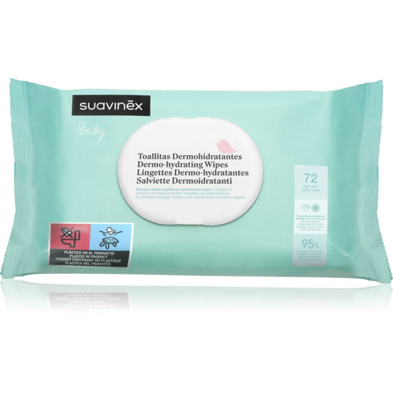 Suavinex Baby Dermo-hydrating Wipes Șervețele umede pentru fata si corp