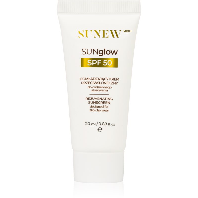 SUNEWMED+ SUNglow Anti-Aging Face Sunscreen SPF 50 cremă pentru plaja cu efect de intinerire SPF 50 20 ml