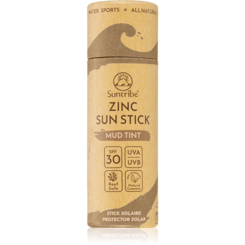 Suntribe Sports Zinc Stick baton de protecție minerală pe zonele sensibile SPF 30 Mud Tint 30 g