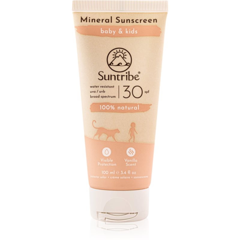 Suntribe Kids Mineral Sunscreen crema de fata cu minerale pentru protectie pentru copii 100 ml