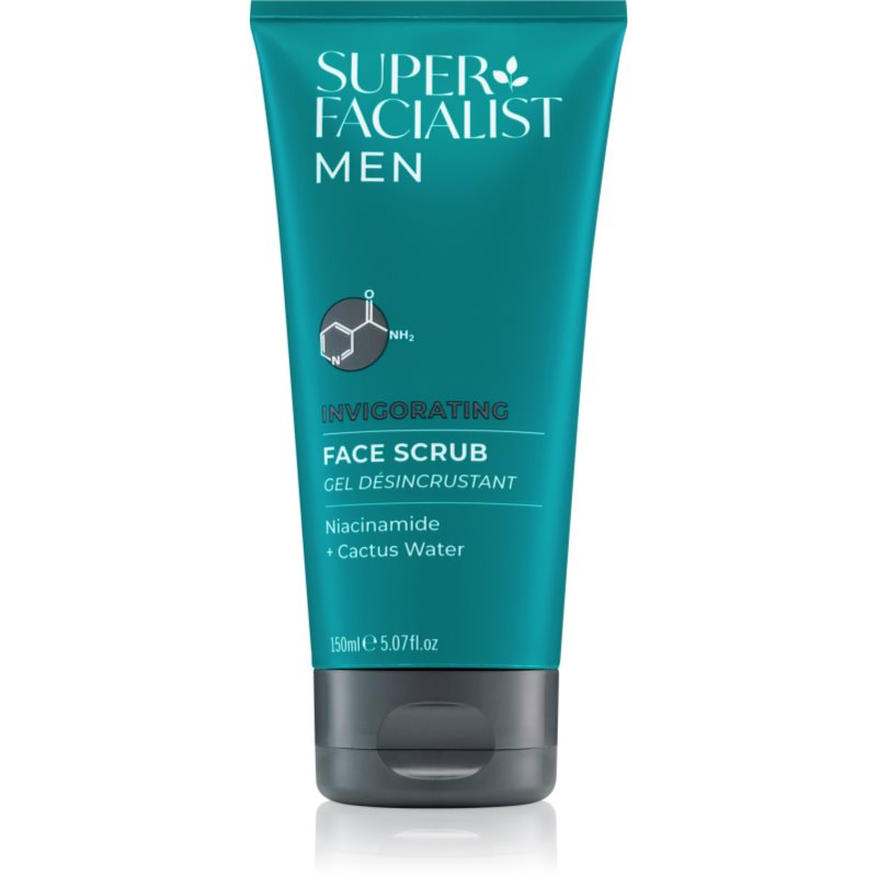 Super Facialist For Men Invigorating exfoliant facial pentru netezirea pielii pentru barbati 150 ml Super Facialist For Men Invigorating exfoliant facial pentru netezirea pielii pentru barbati 150 ml