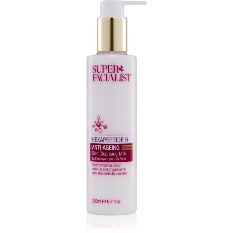 Super Facialist Hexapeptide 9 Anti-Ageing Lapte demachiant hranitor pentru ten matur 200 ml Super Facialist Hexapeptide 9 Anti-Ageing Lapte demachiant hranitor pentru ten matur 200 ml