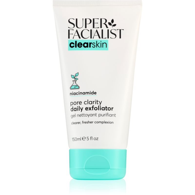 Super Facialist Clearskin Niacinamide demachiant cu efect de peenling pentru pielea problematica 150 ml Super Facialist Clearskin Niacinamide demachiant cu efect de peenling pentru pielea problematica 150 ml