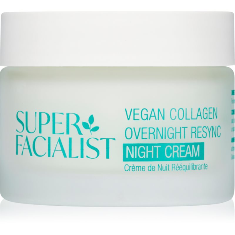Super Facialist Vegan Collagen crema de noapte care catifeleaza cu colagen 50 ml Super Facialist Vegan Collagen crema de noapte care catifeleaza cu colagen 50 ml