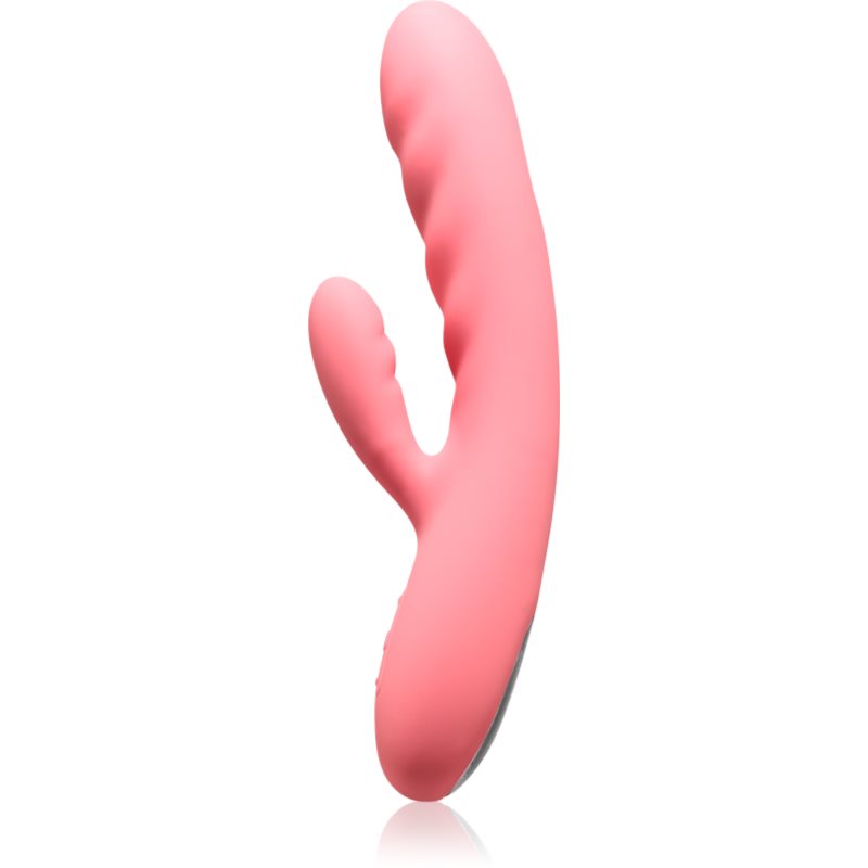 Svakom Avery Powerful Thrusting vibrator cu stimularea clitorisului Strawberry Pink 19.1 cm