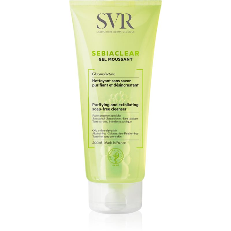 SVR Sebiaclear Gel Moussant gel spumant de curatare pentru ten gras si problematic 200 ml