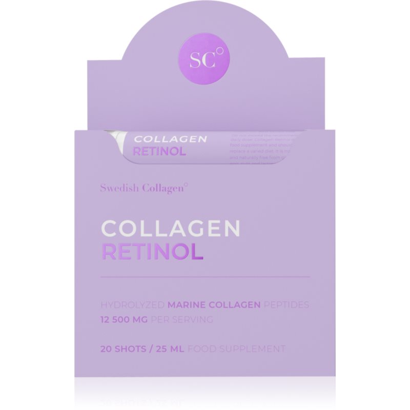 Swedish Collagen Collagen Retinol colagen lichid cu retinol aroma Blueberry 20x25 ml