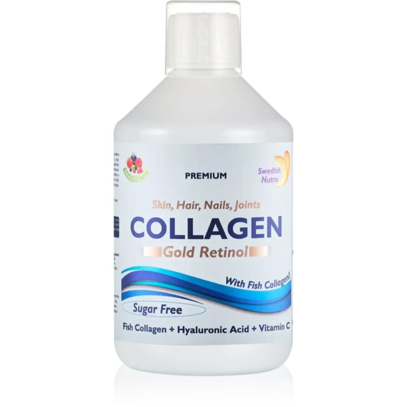 Swedish Nutra Collagen Gold Retinol colagen lichid cu retinol 500 ml