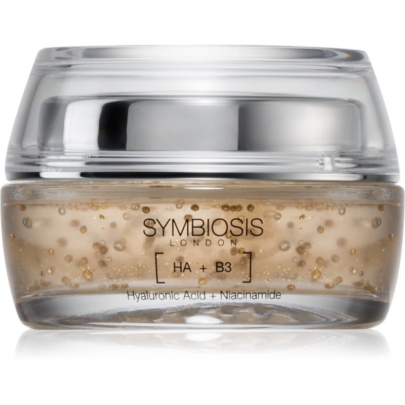 Symbiosis London 24k Gold Pearls ser facial cu efect iluminator cu acid hialuronic 50 ml
