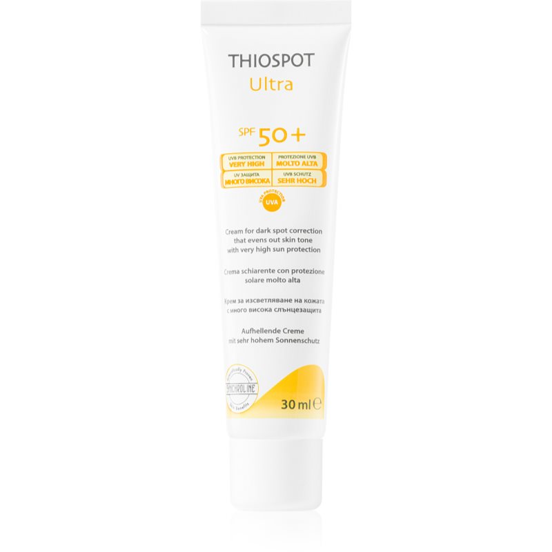 Synchroline Thiospot Ultra Creme revitalizanta pentru hiperpigmentarea pielii SPF 50+ 30 ml