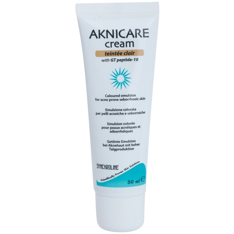 Synchroline Aknicare crema anti-acnee si pentru dermatita seboreică culoare Clair 50 ml