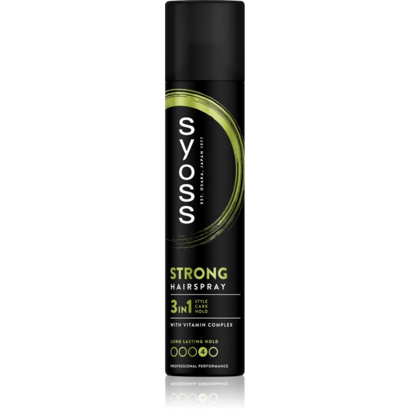 Syoss Strong Hold Hairspray spray de păr cu fixare puternică 3 in 1 300 ml