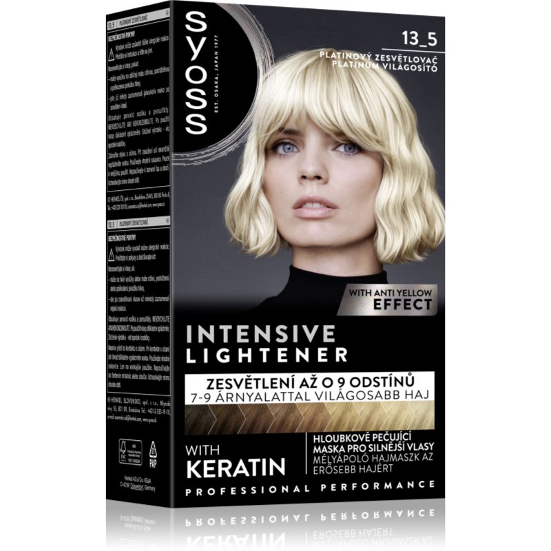 Syoss Intensive Lightener decolorant pentru decolorarea părului culoare 13_5 Platinum Lightener 1 buc