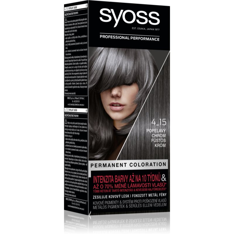 Syoss Permanent Color Culoare permanenta pentru par culoare 4_15 Dusty Chrome 1 buc