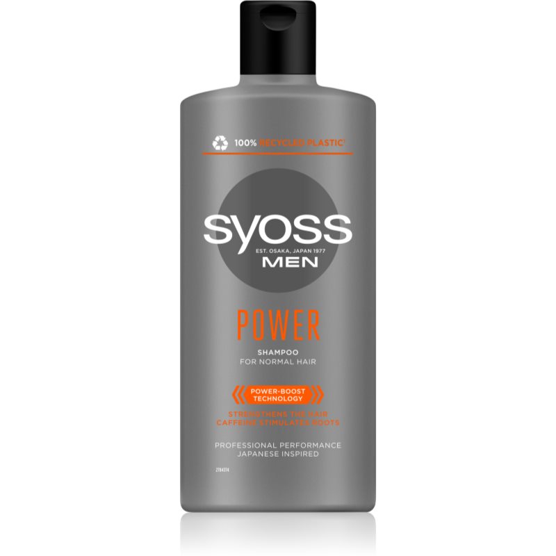 Syoss Men Intense Power sampon fortifiant cu cafeina 440 ml